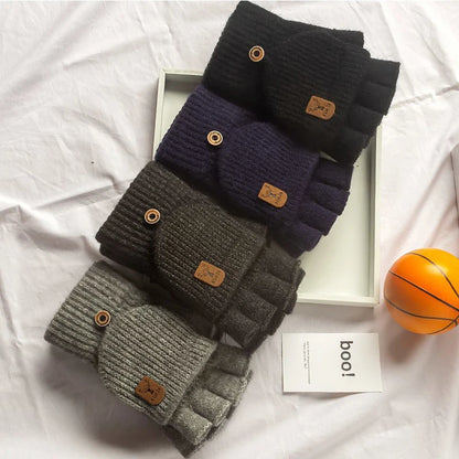 Gants tricotés sans doigts – Gants d'hiver chauds pour écran tactile