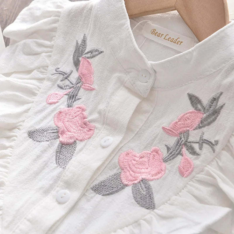 Children's Embroidered Sleeveless Summer Clothes