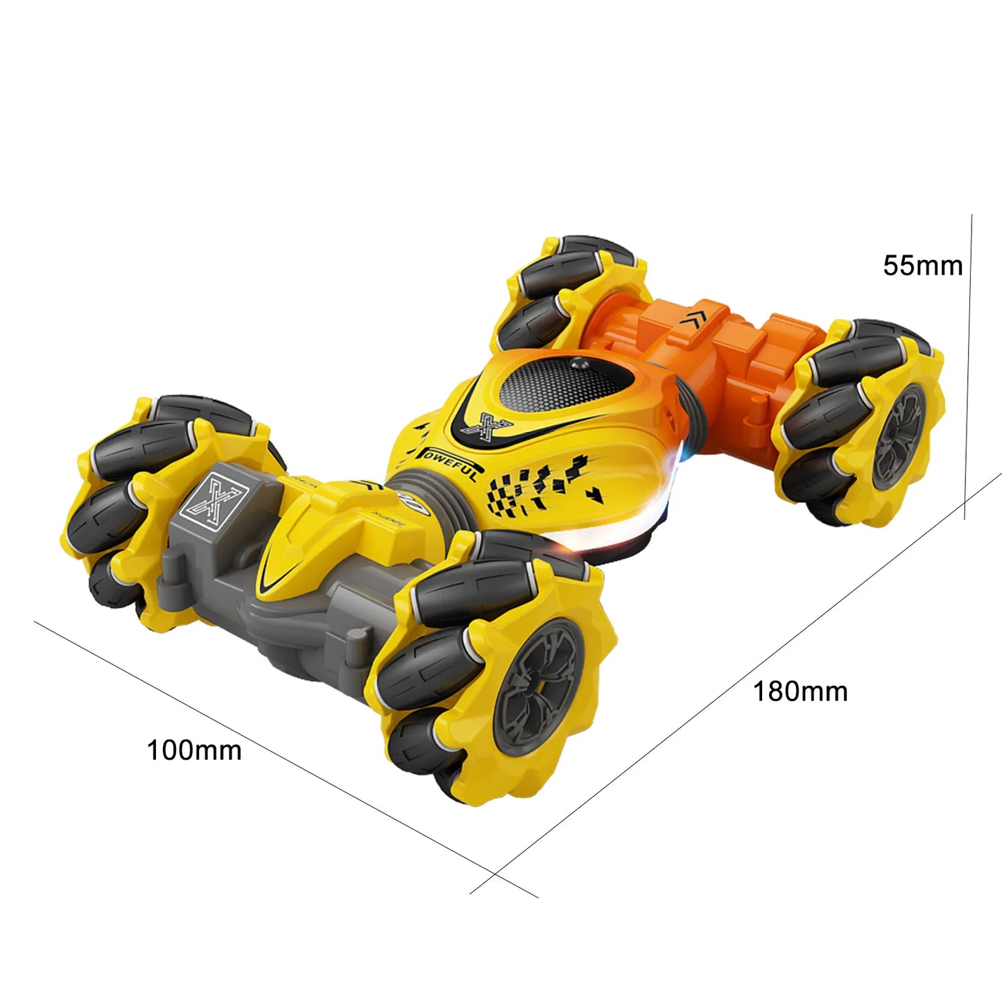 Jouet de voiture RC 4 roues motrices à détection de gestes avec montre