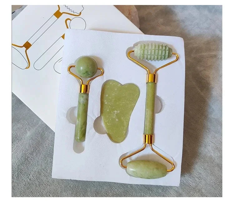 Jade Roller Facial Scraping Massage Tools