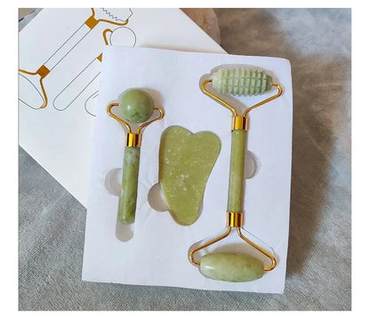 Jade Roller Facial Scraping Massage Tools