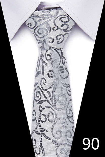 Handgefertigte blau-rot gestreifte Punktekrawatte für Männer