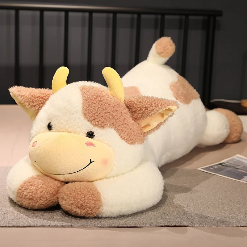 Jouets en peluche de vache – Oreiller en peluche de dessin animé