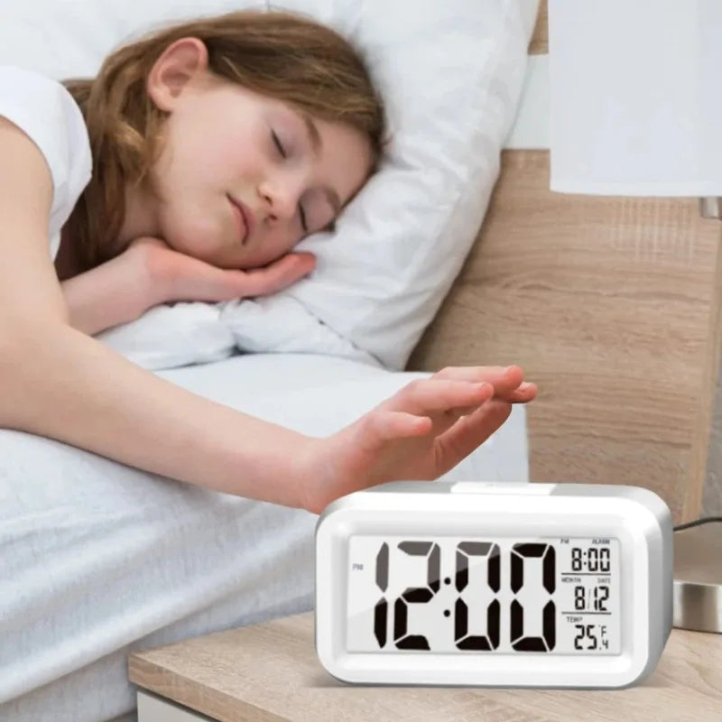 LED Digital Alarm Clock with Backlight Snooze & Calendar Functions