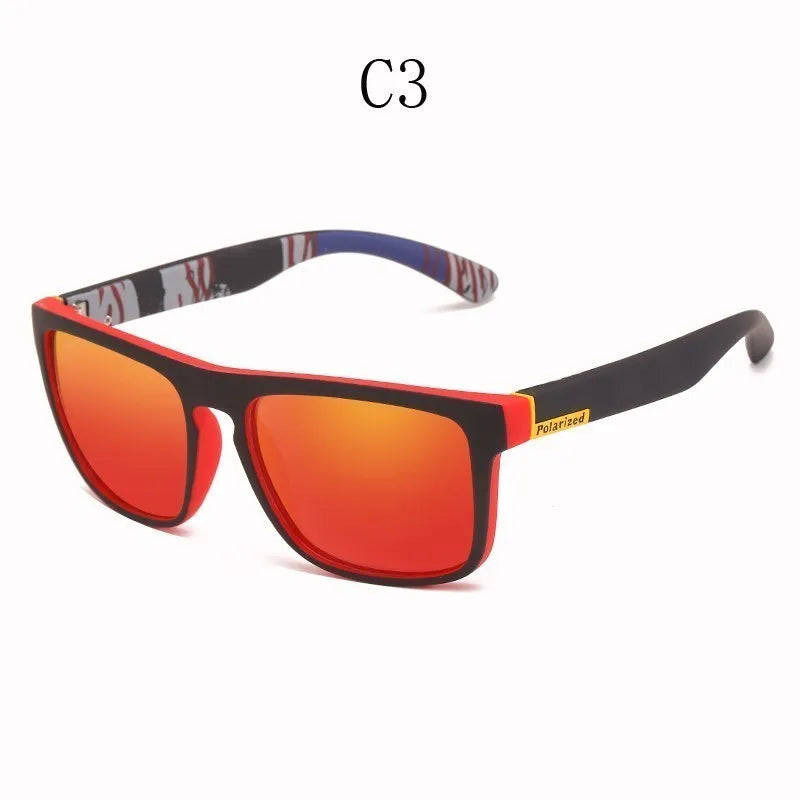 Unisex Square Polaroid Sunglasses Vintage Retro Style for Women Men