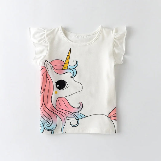Korean Rainbow Print Kids' Summer Tee