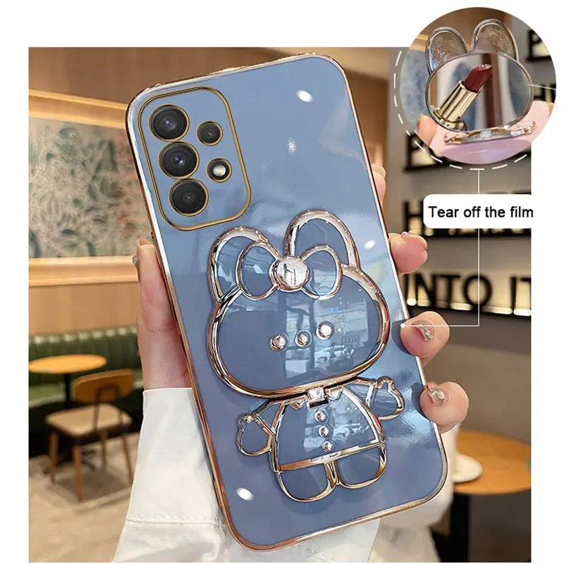 Mirror Plating Phone Holder Case