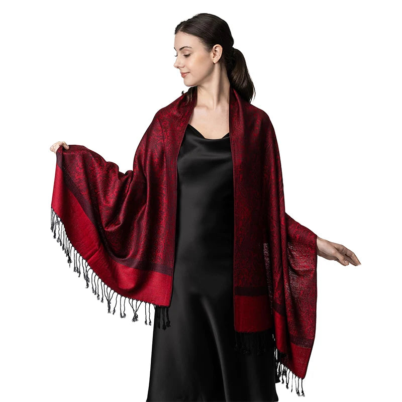 Poncho de voyage de luxe en cachemire – Enveloppements d'hiver chauds