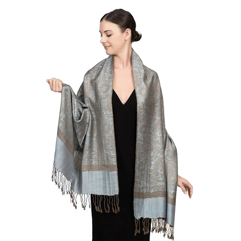 Poncho de voyage de luxe en cachemire – Enveloppements d'hiver chauds