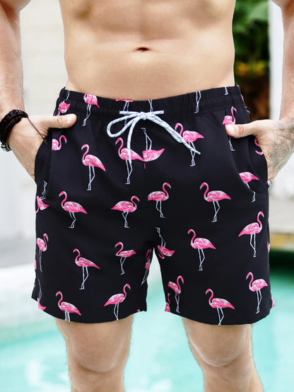 Firebird – Gefütterte Strandshorts mit Farbverlauf