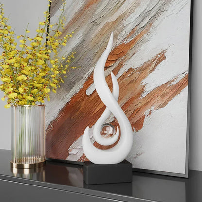 Living Room Decoration Abstract Sculpture Ceramic Statue Home Decoration Accessories