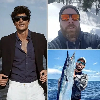 Ultra-Light Rectangular Polarized Photochromic Sunglasses