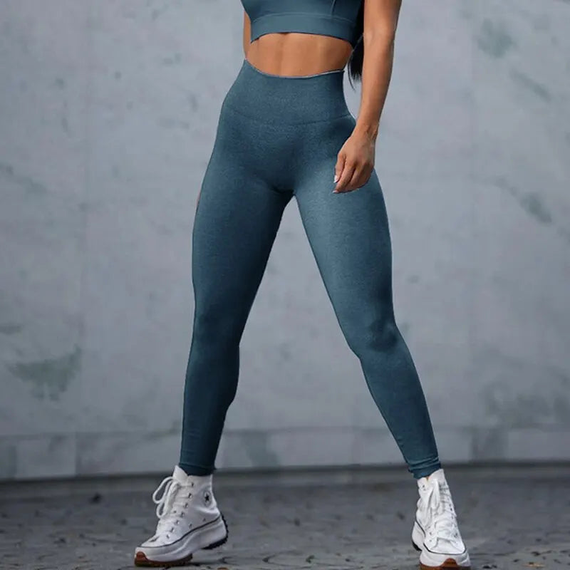 Seamless High-Waist Push-Up Leggings