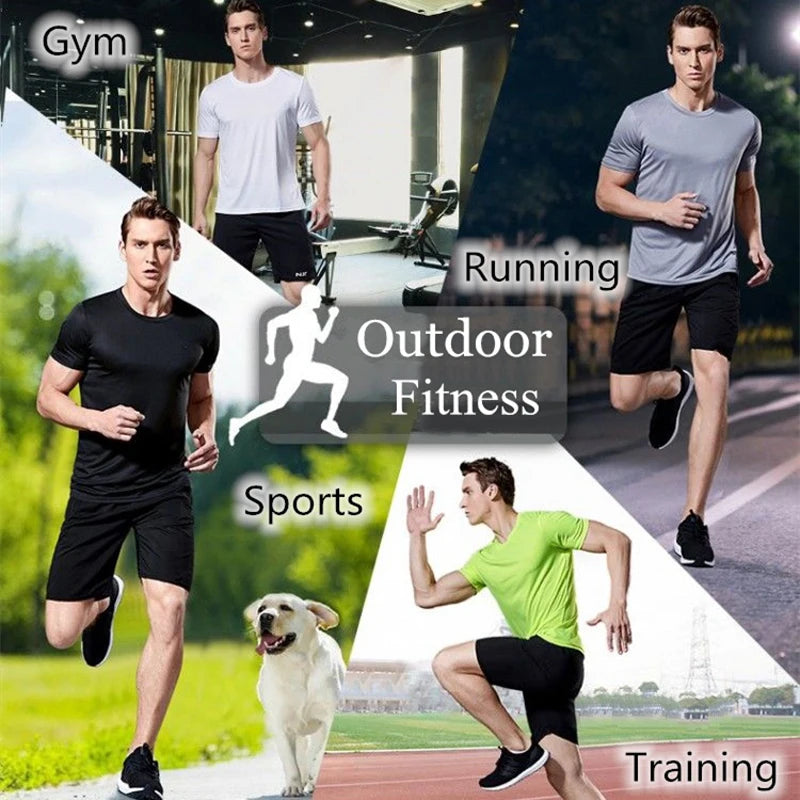 Men's Quick Dry Short Sleeve Gym T-Shirt