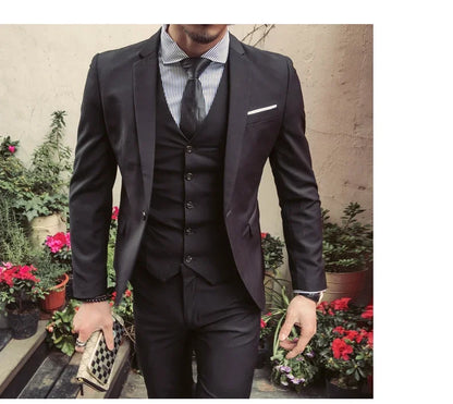 Men's Slim Fit One Button Suit Jacket
