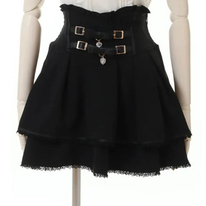Japan Style High Waist Pleated Mini Skirt