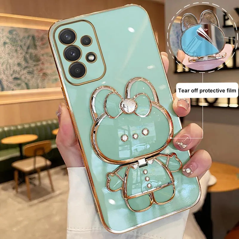 Mirror Plating Phone Holder Case