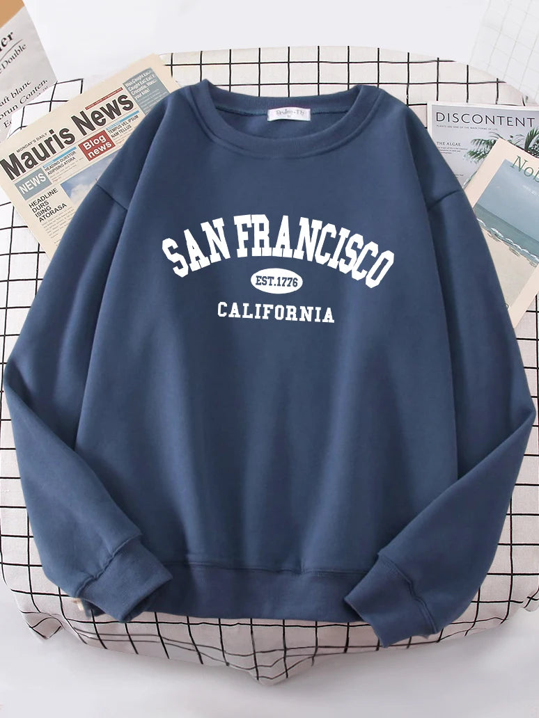 Übergroßer Hipster-Hoodie „San Francisco“