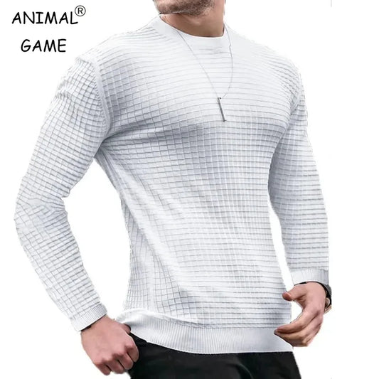 Lässiger Strickpullover für Herren