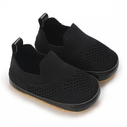Newborn Baby Boys Leather Non-Slip Soft-Sole Infant Shoes