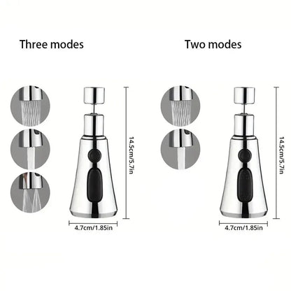 Rallonge de robinet améliorant la prévention des éclaboussures Trois modes d'économie d'eau Douche prolongée à domicile
