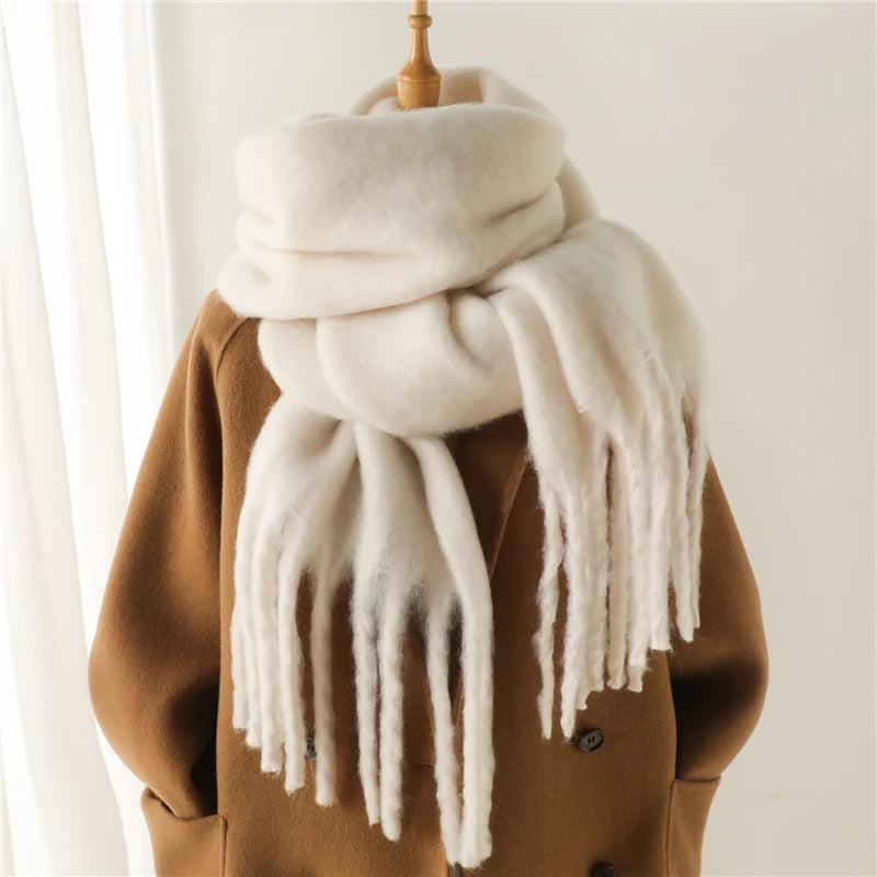 Women's Cashmere Winter Scarf- Thick, Soft Pashmina Wrap