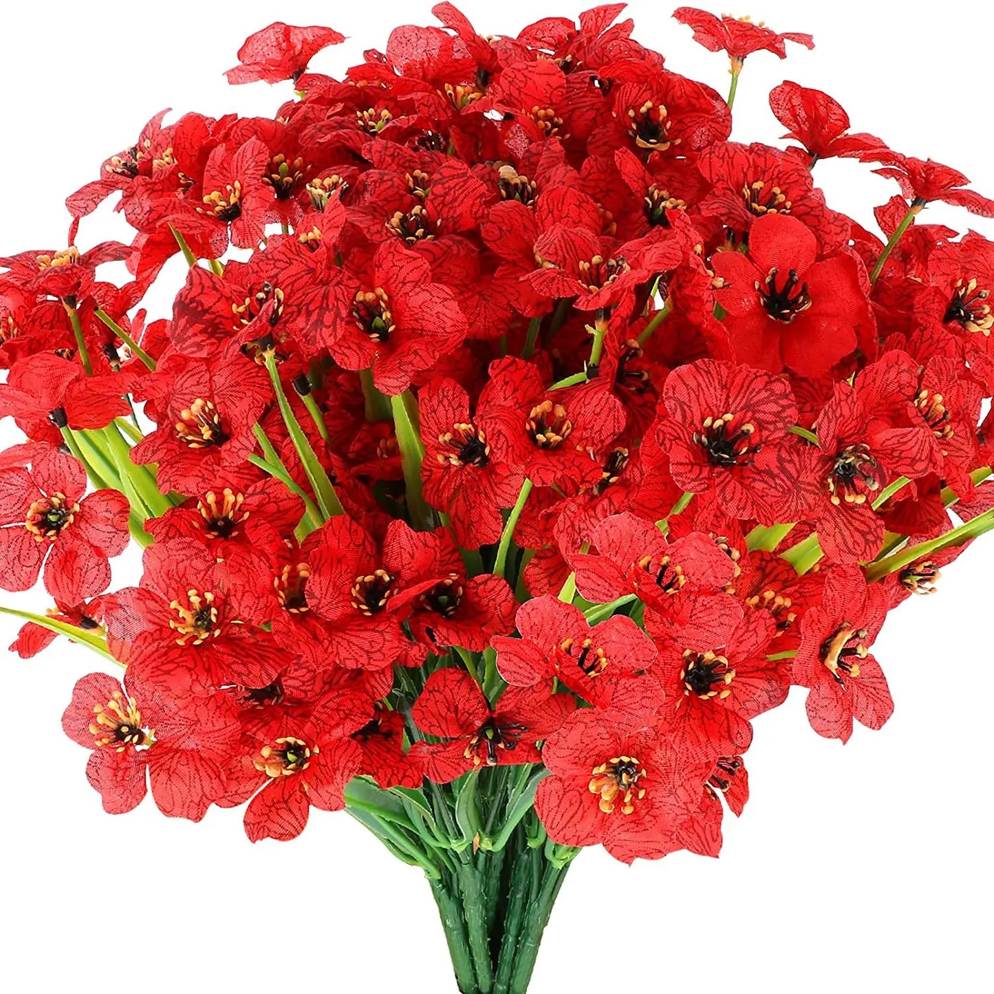 2/6/10 Bundles UV Resistant Outdoor Artificial Flowers