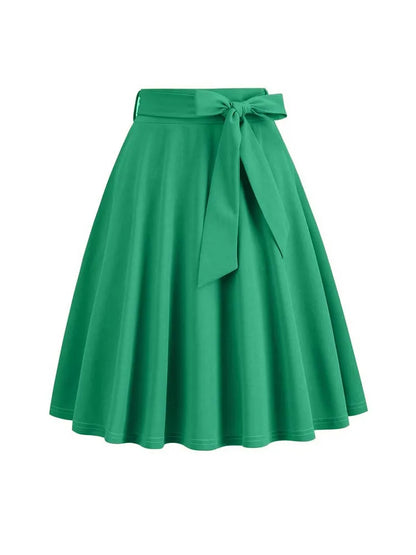 Elegant Summer Midi A-Line Skirt