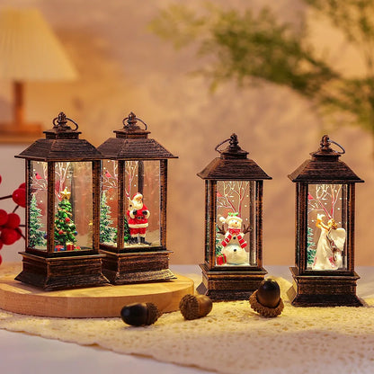 Christmas LED Night Lamp Lantern for Decor