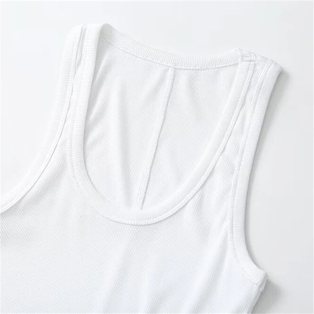 Débardeurs élégants de couleur unie pour hommes pour l'été