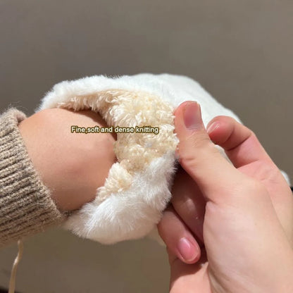 Gants en peluche pour femmes avec pattes d'ours - Mitaines chaudes et moelleuses pour animaux