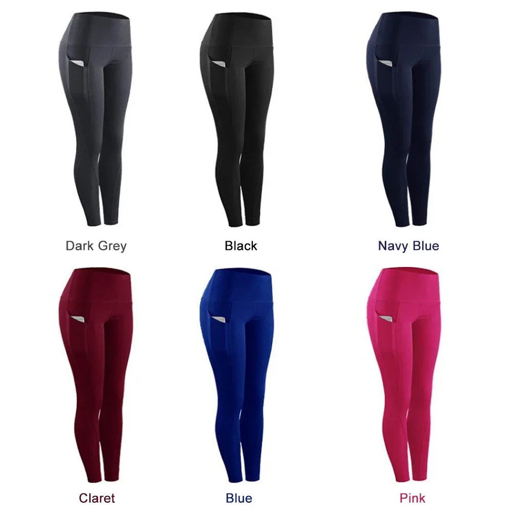 Plus Size High-Waist Yoga Pants with Pockets