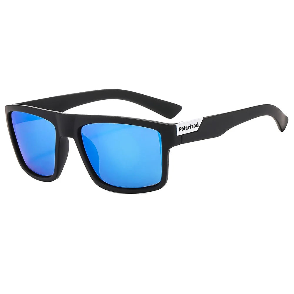 Polarisierte UV400-Sportsonnenbrille in Echtfarbe zum Fahren, Angeln, Laufen