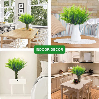 UV-beständige 7-Zweig-Kunstpflanzen aus Kunststoff für den Außenbereich