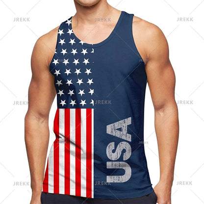 Urban 3D Graffiti Men's Tank Top