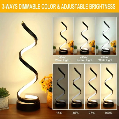 Nightstand Small Bedside Dimmable LED Table Lamp