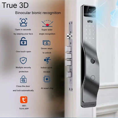 Tuya App Smart Fingerprint Door Lock with Camera