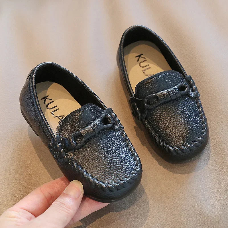 Kids Leather Casual Flats Sneakers Loafers