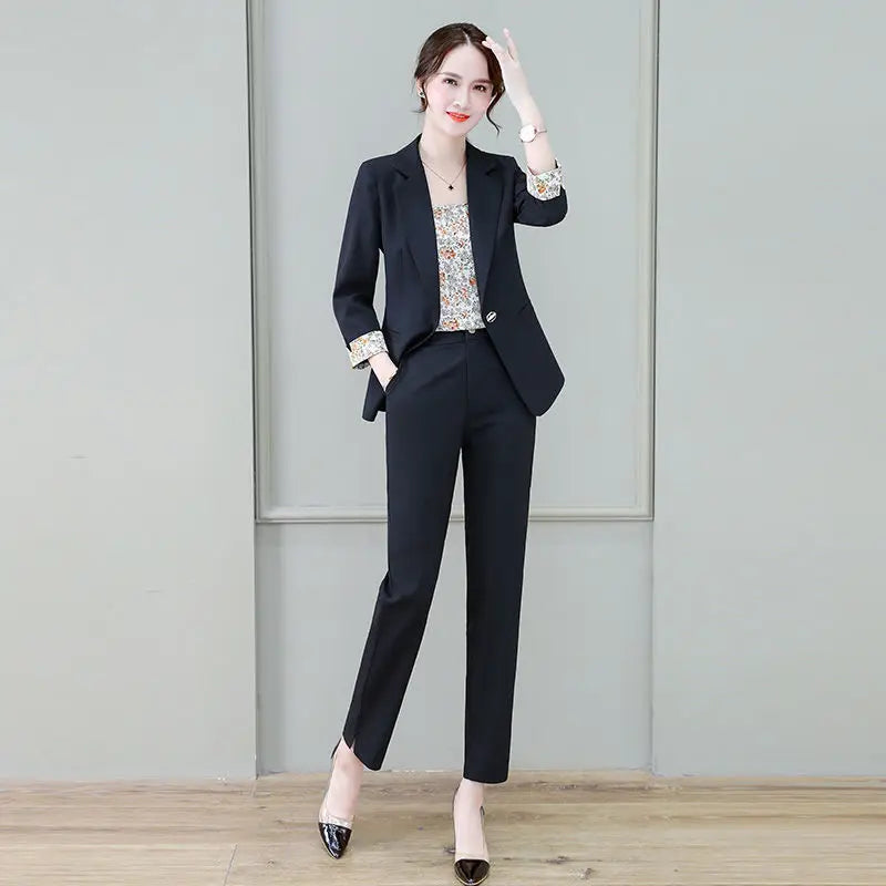 Stylish Lapel Button Blazer- England-Inspired Loose Fit