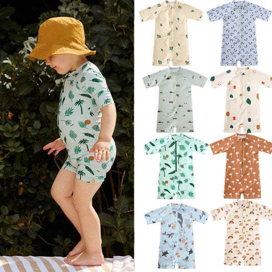 Cartoon Summer Short Sleeve Set for Kids