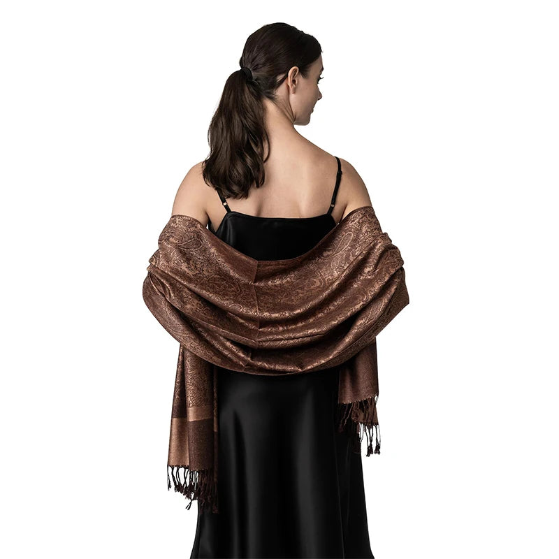 Luxury Cashmere Travel Poncho- Warm Winter Wraps