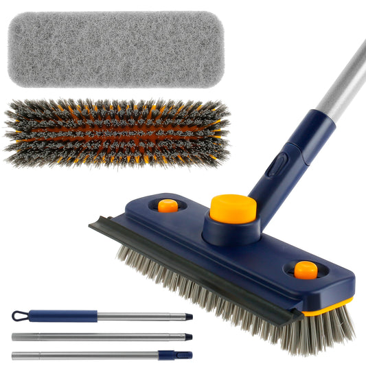 Brosse de sol de salle de bain à long manche pour le nettoyage des carreaux