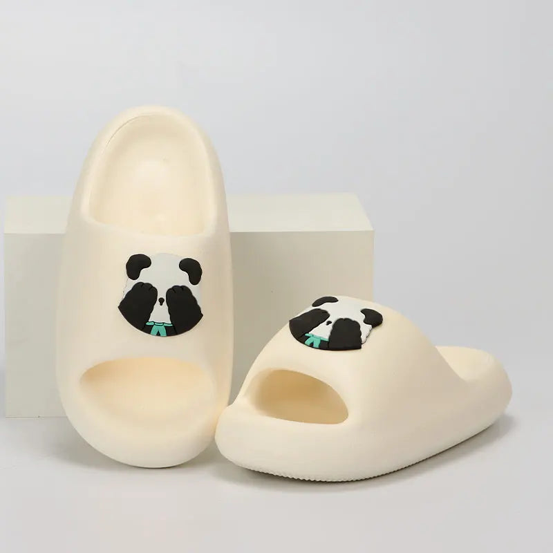 New Summer Panda Platform Slippers