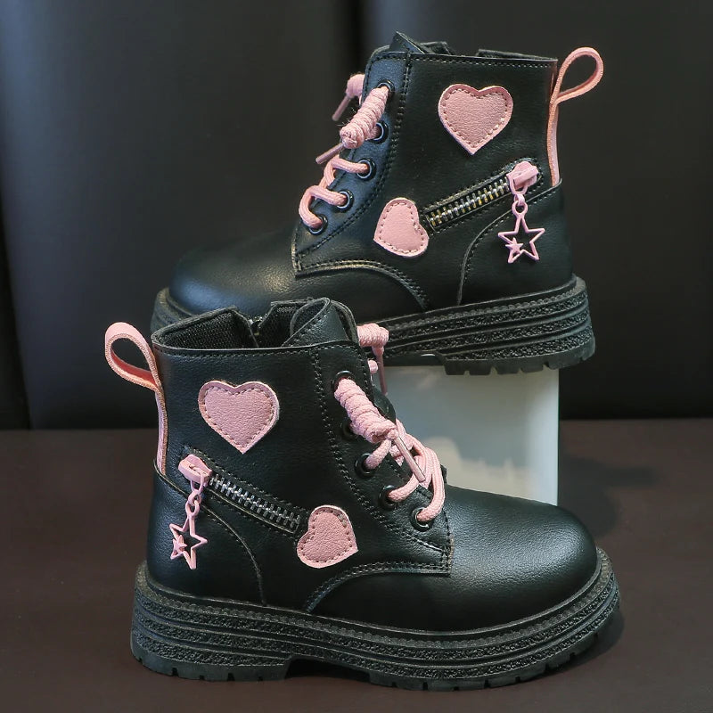 Bottes en caoutchouc roses pour filles