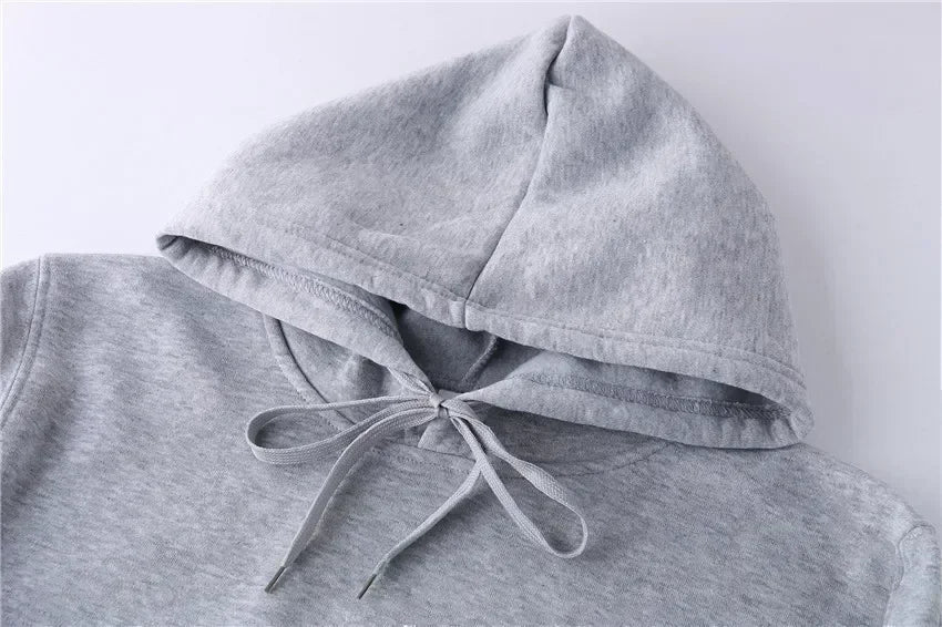 Sweat à capuche décontracté unisexe à imprimé lettre ours