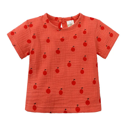 Freizeit-Set aus T-Shirt und Shorts mit Print für Kinder