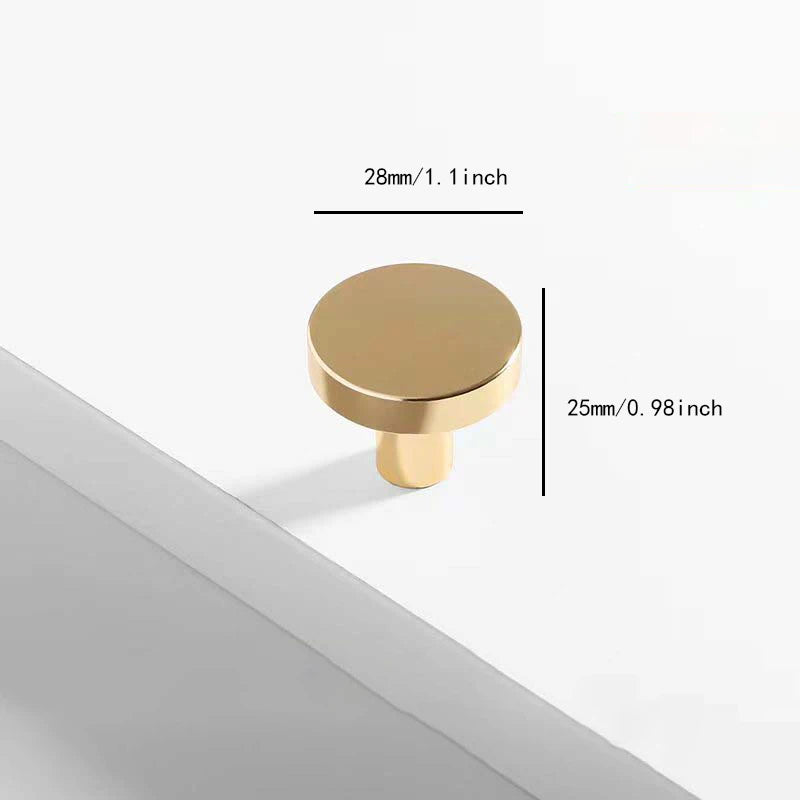 Minimalist Single Hole Round Cabinet Knobs