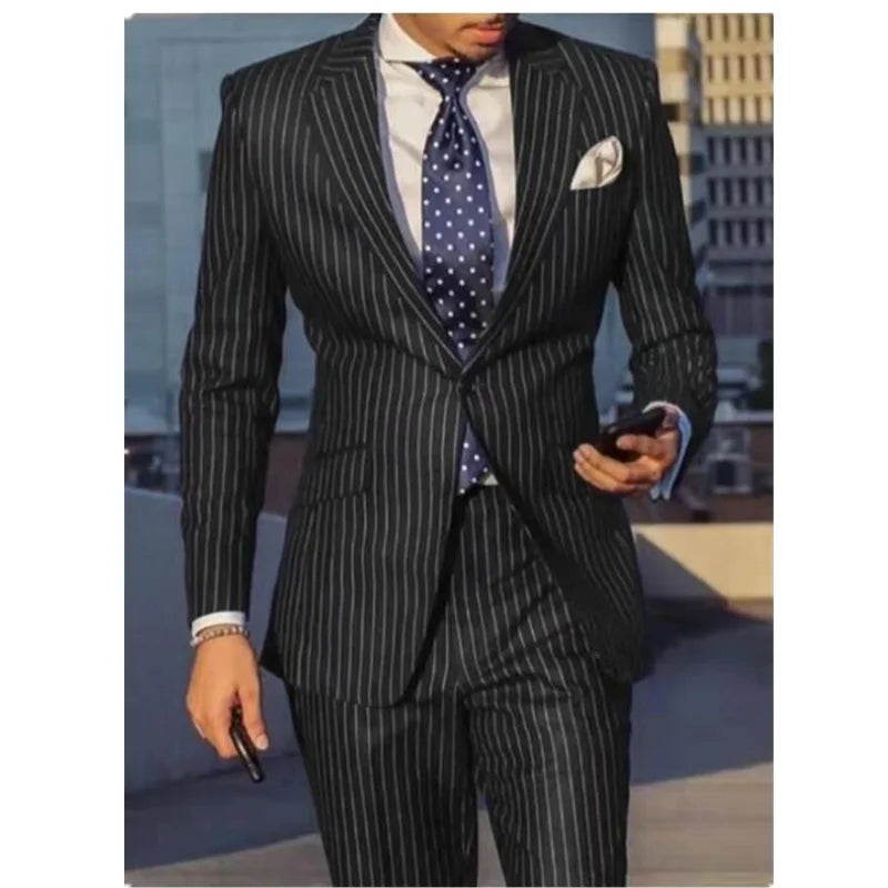 Navy Blue Slim Fit Business Suit