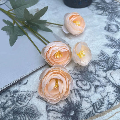 4 Köpfe Seidenpfingstrosenstrauß Künstliche Blumen