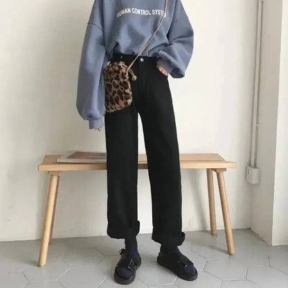 Neue Winter-Classic-Fleece-Jeans mit hoher Taille für Damen